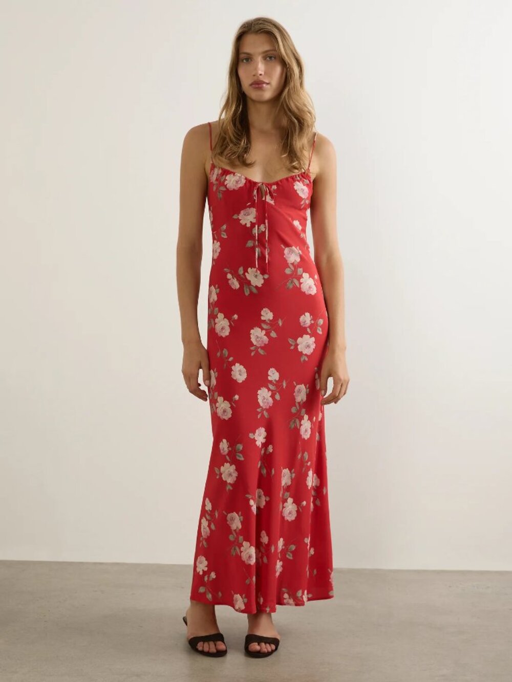 Anne Tie Slip Maxi Dress